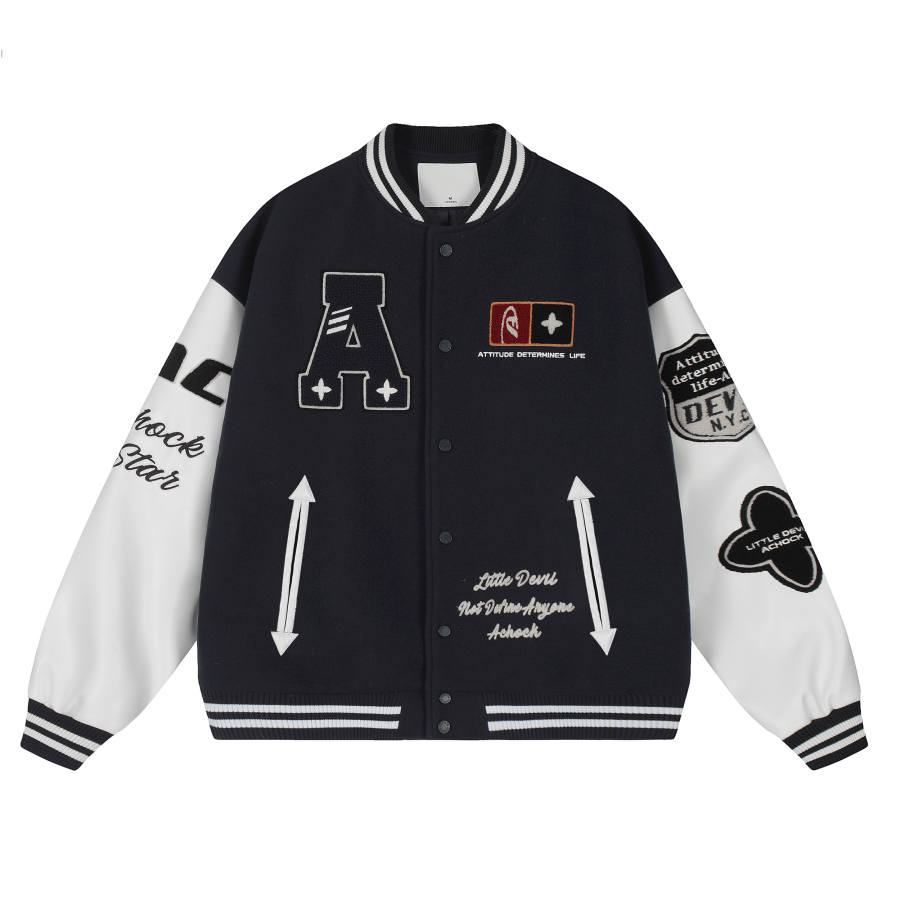 A Chock A Chock Jacket Unisex Navy Blue