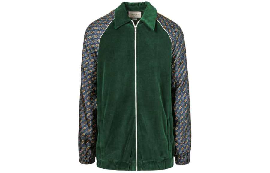 GUCCI GUCCI Mixed Media Track Jacket