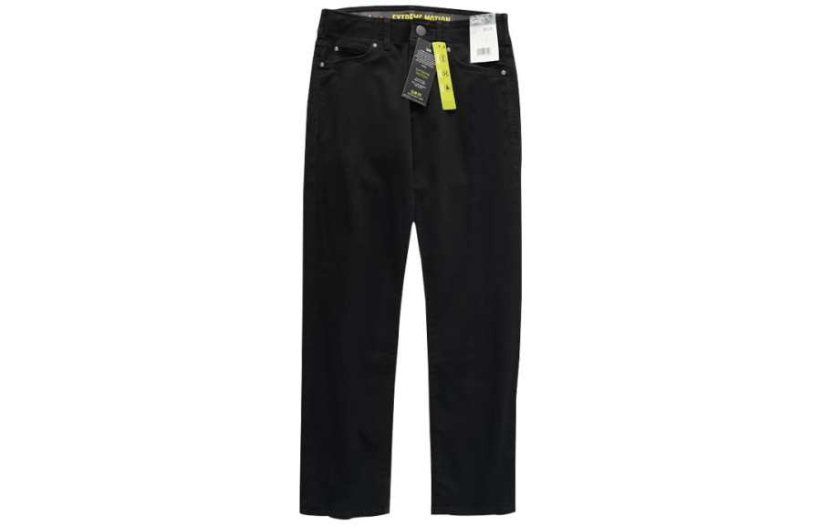 Lee Lee Jeans Men's Black Moderate Straight Fit Pants