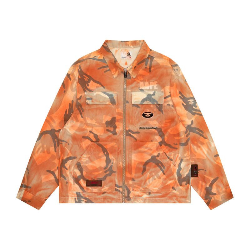 Aape Aape Camo zip-up overshirt