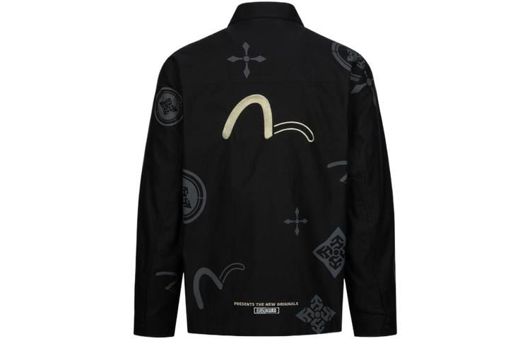 EVISU EVISU Coat Men's Black All Over Print