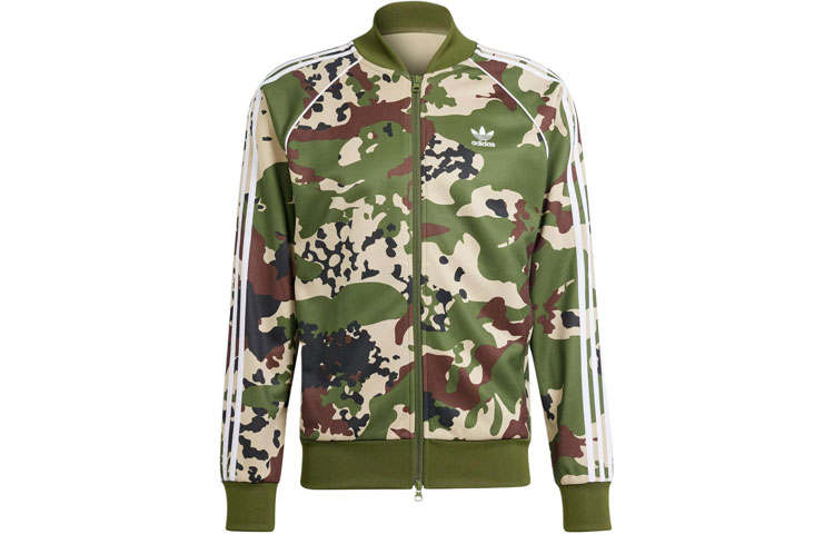 Adidas Originals Camo Sstr Track Top Jackets & Coats Men's Wild Pine
