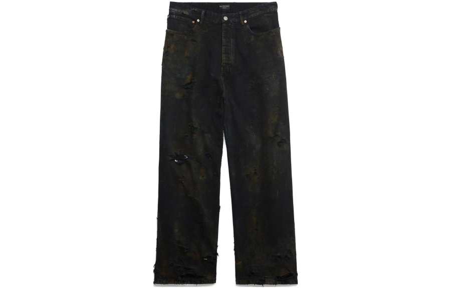 Balenciaga Jeans Loose Fit Men's Light Cyan