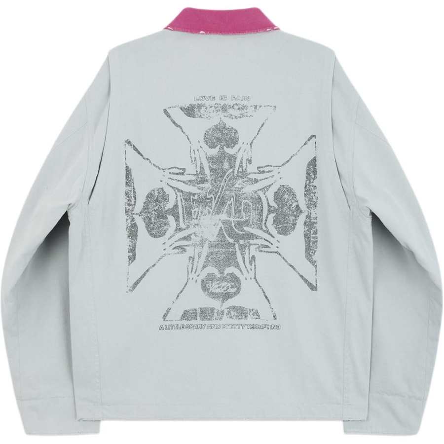 WE11DONE WE11DONE Jackets Unisex Light Blue Lapel Moderate A Line