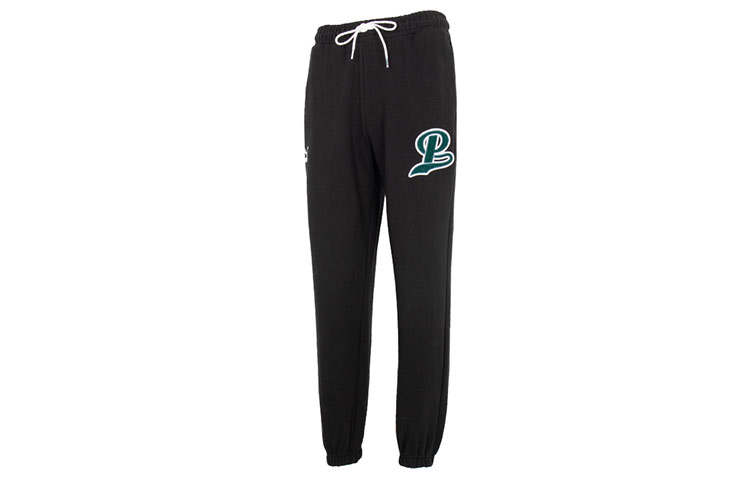 PUMA PUMA Knitted Sweatpants Men's Black Moderate Cuffed Pants