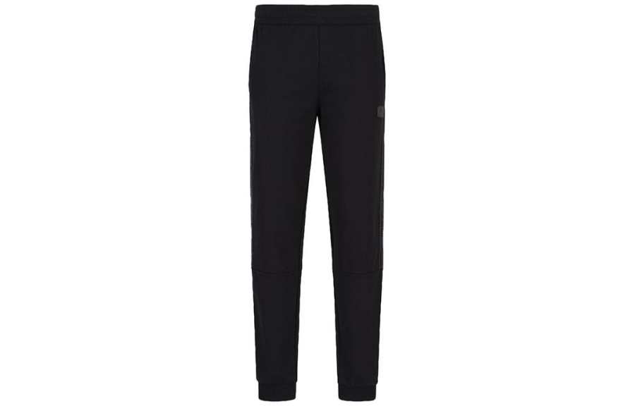 EMPORIO ARMANI EA7 FW22 Knitted Sweatpants Men's Black