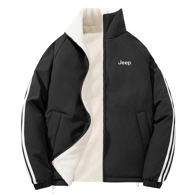Jeep Jeep Puffer Jackets Unisex Stand Collar Thickened