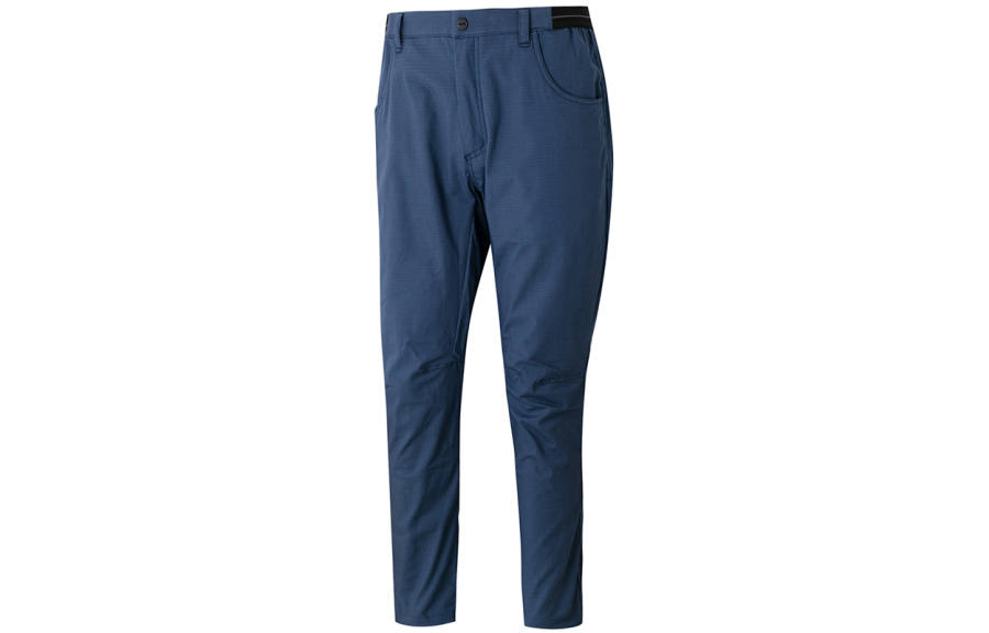 Adidas Adidas Casual Pants Men's Navy Blue Moderate Straight Fit Pants