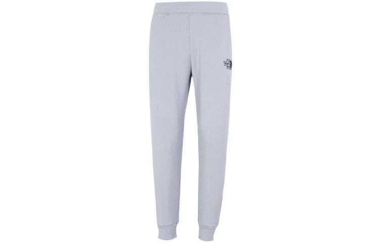 THE NORTH FACE Knitted Sweatpants Men's Gray Thickened Cuffed Pants