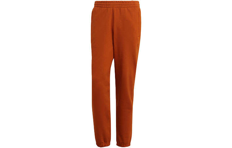Adidas Originals Trefoil Knitted Sweatpants Men's Orange Red Moderate Cuffed Pants