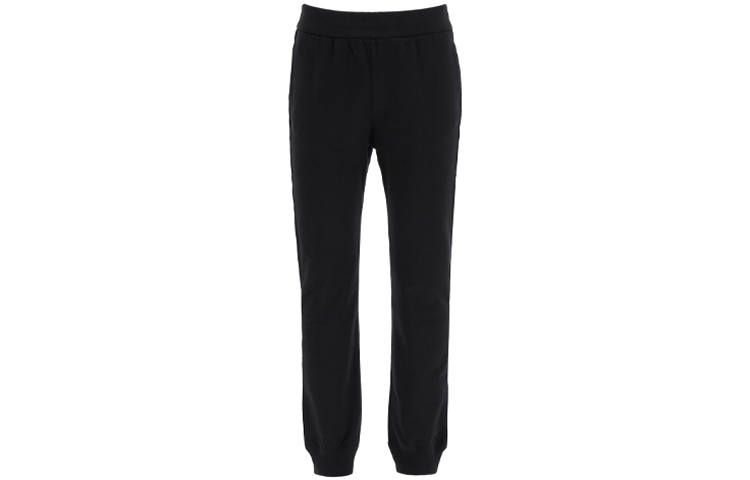 VERSACE VERSACE Knitted Sweatpants Men's Black Moderate Cuffed Pants