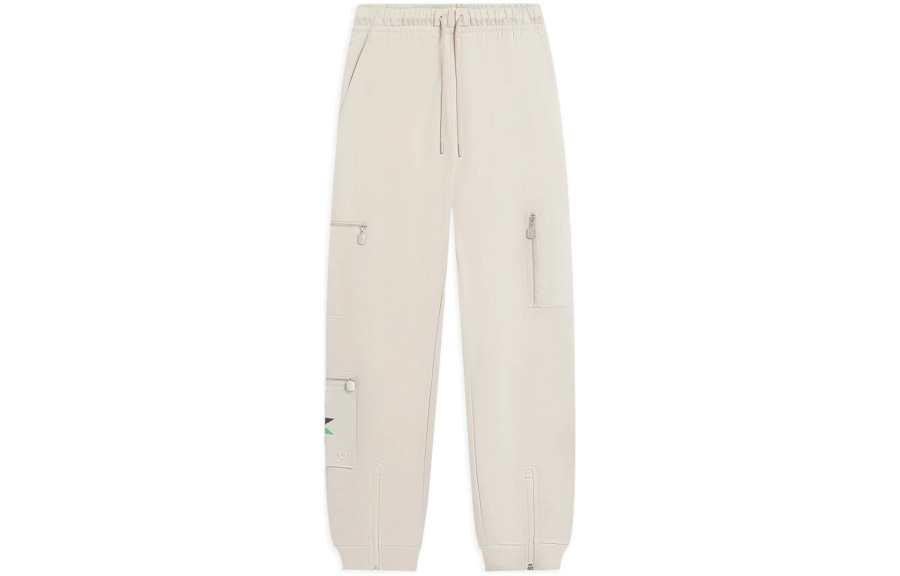 Li-Ning Li Ning China Li Ning Cargo Pants Men's Oats Gray Moderate