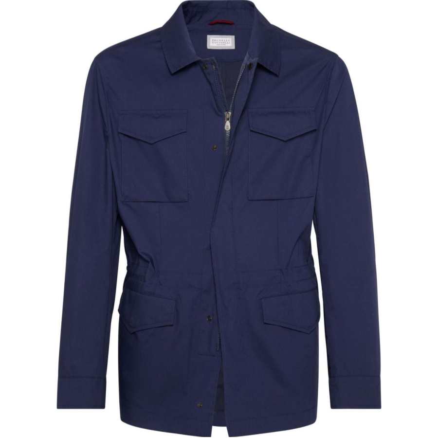 Brunello Cucinelli Drawstring Waist Lightweight Shirt Jacket