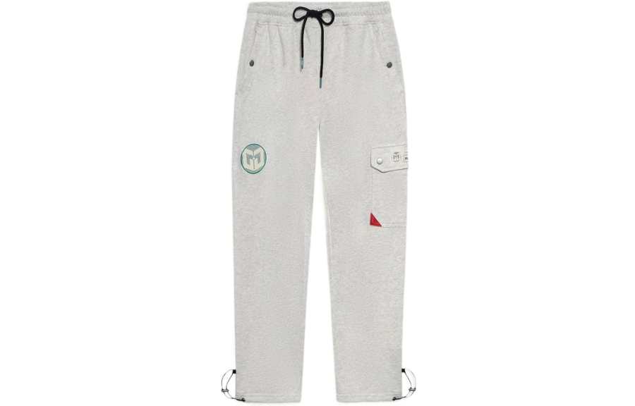 Li-Ning Li Ning Sports Basketball Collection Knitted Sweatpants Men's Heather Gray Deep Antarctic Gray Moderate Straight Fit Pants