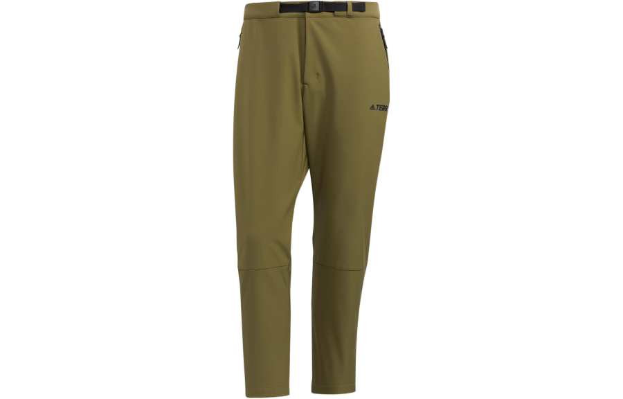 Adidas Adidas Brushed Pants Knitted Sweatpants Men's Army Green