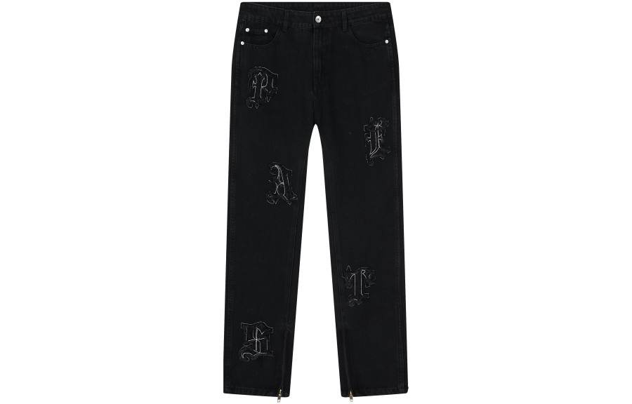 PASET Jeans Unisex Black Moderate Slim Fit Pants