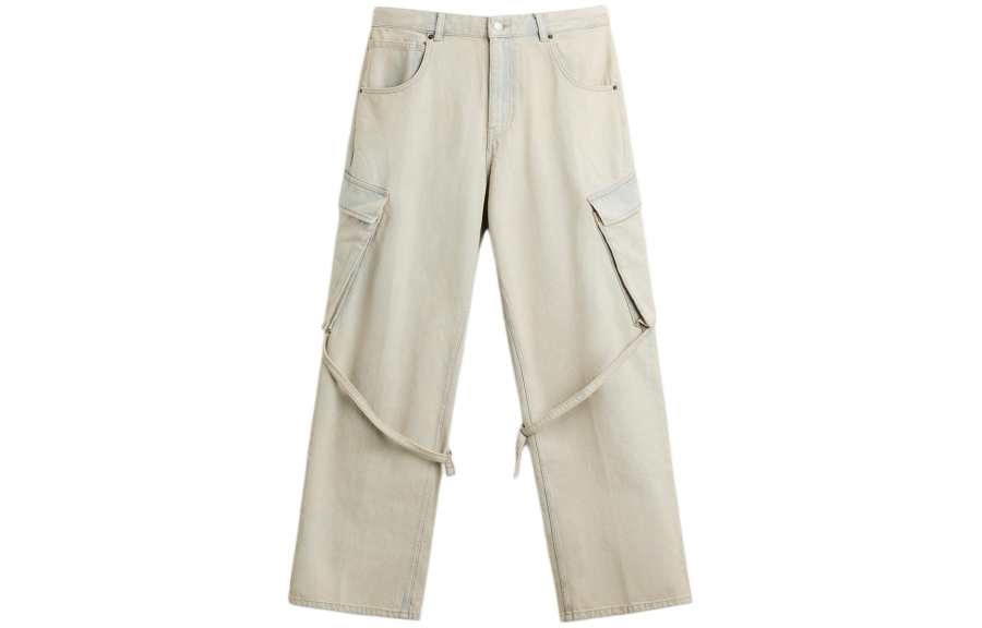 ZARA ZARA Jeans Men's Sky Blue Moderate Cargo Pants