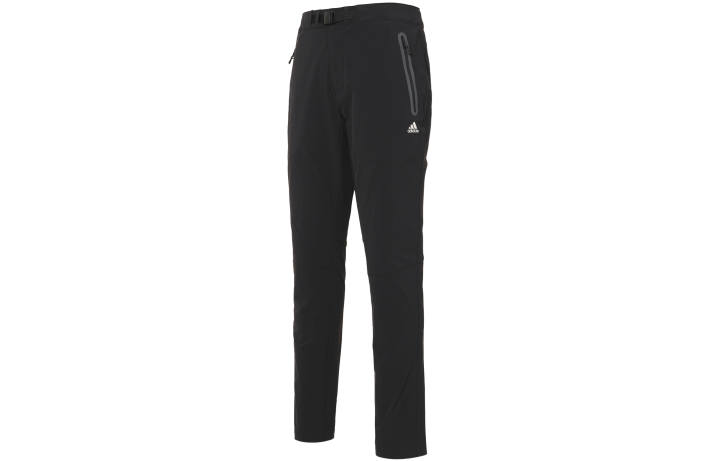 Adidas Adidas Knitted Sweatpants Men's Black Thin Straight Fit Pants