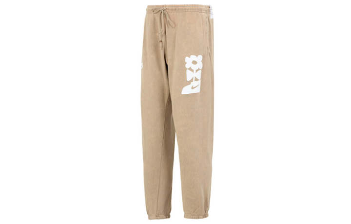 Nike Nike Knitted Sweatpants Men's Khaki Moderate Cuffed Pants