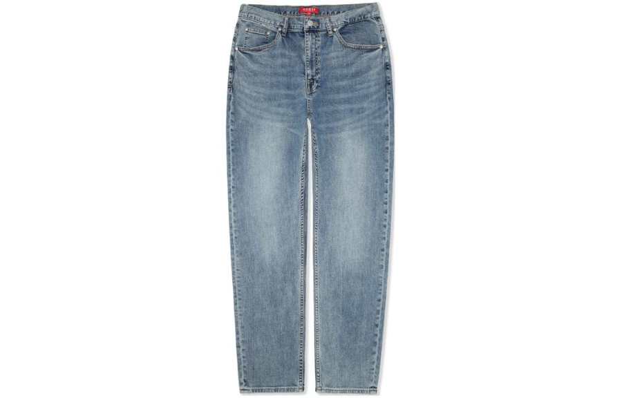 GUESS GUESS Jeans Men's Denim Blue Moderate Straight Fit Pants