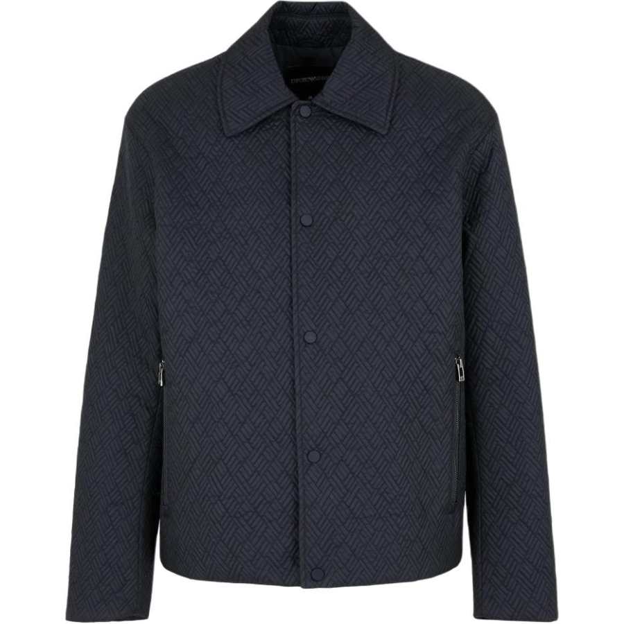 EMPORIO ARMANI FW24 Puffer Jacket Men's Marine Blue