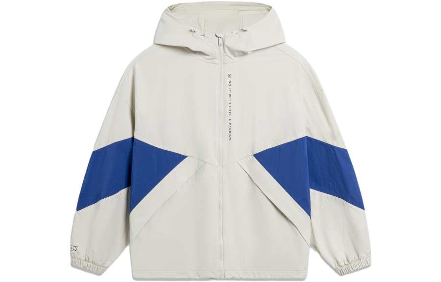 Li-Ning Li Ning Wade Collection Trench Coat Men's Silver Birch Gray Dream Blue