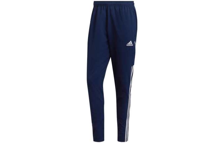Adidas Adidas Knitted Sweatpants Men's Blue Moderate Tapered Pants