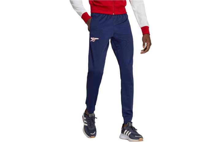 Adidas Adidas Knitted Sweatpants Men's Blue Moderate Cuffed Pants