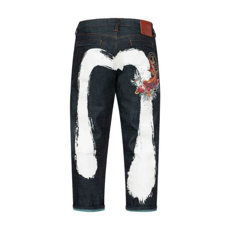 EVISU Jeans Men's Denim Blue Moderate Straight Fit Pants