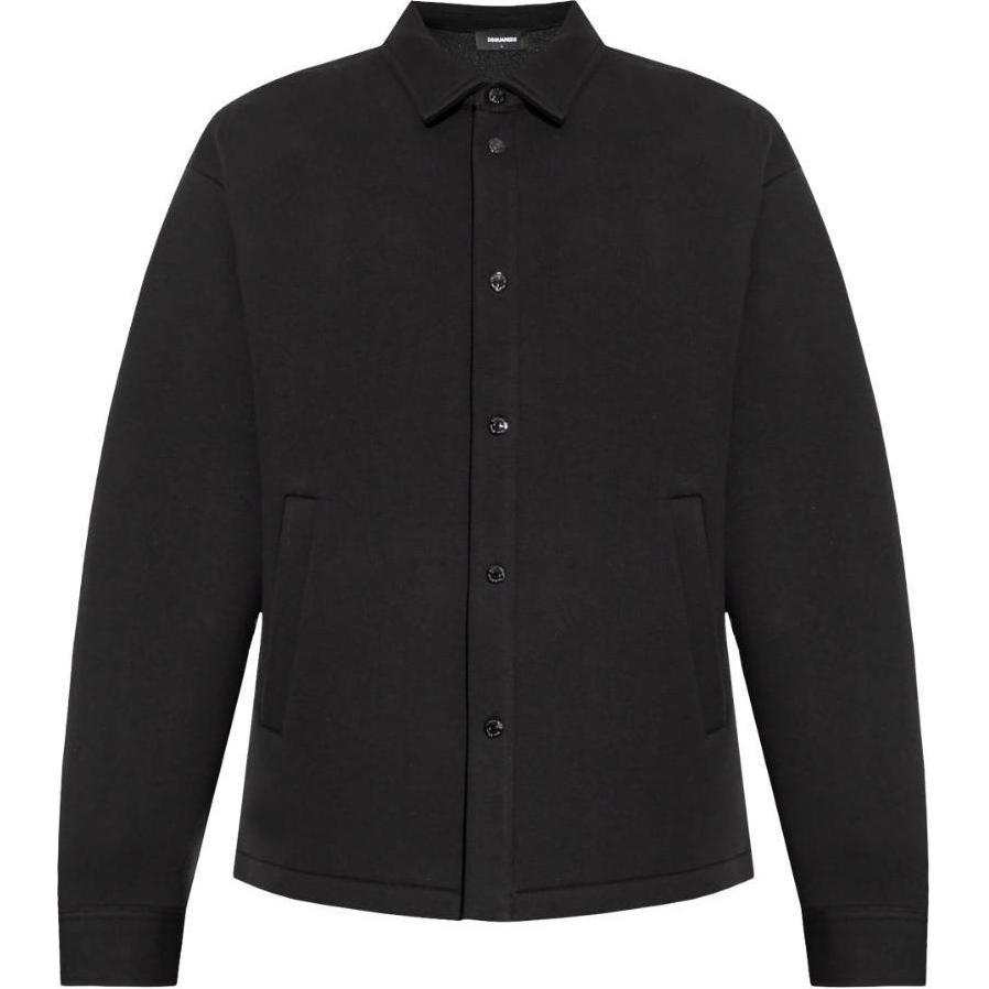DSQUARED 2 DSQUARED 2 Logo Embossed Straight Hem Over Shirt