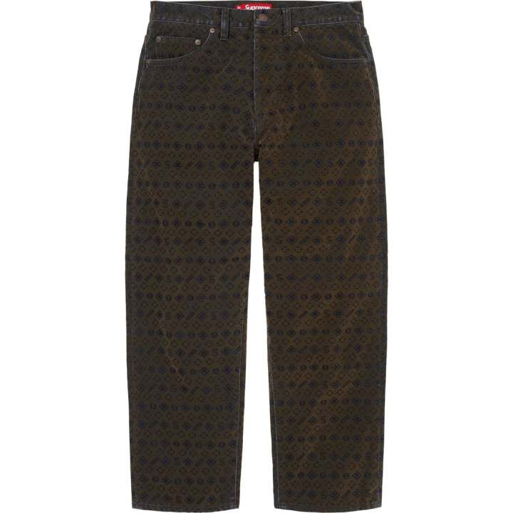 Supreme Supreme Flocked Loose Fit Jean