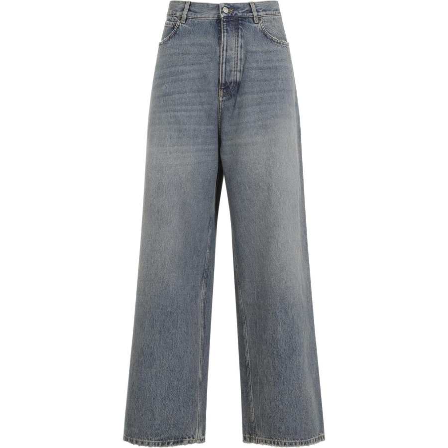 Balenciaga Logo Patch Baggy Jeans