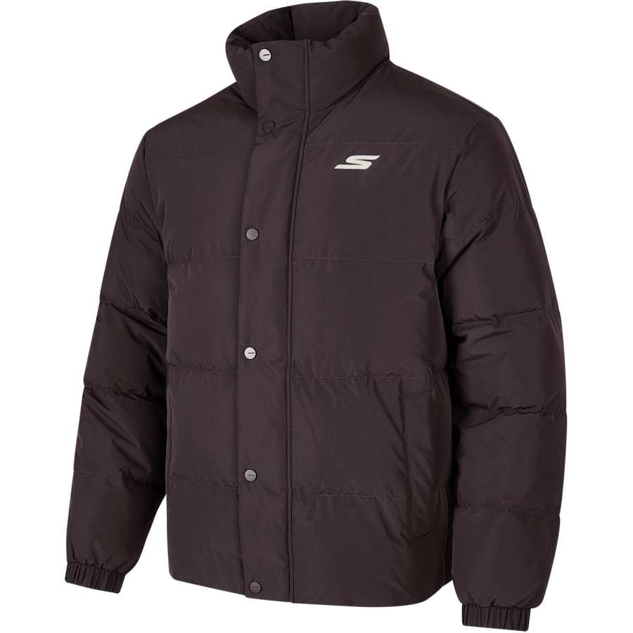 Skechers Down Jacket Unisex Cocoa Berry