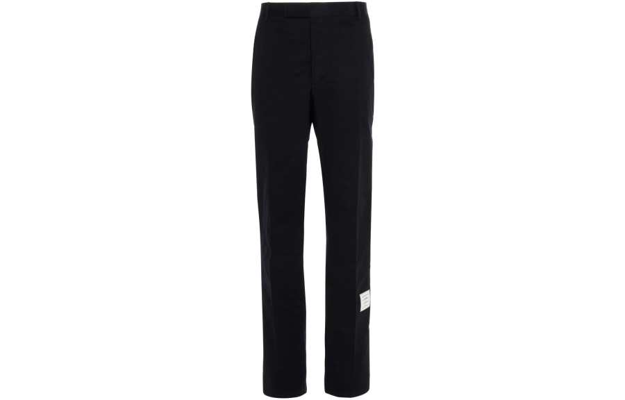 THOM BROWNE THOM BROWNE Logo Patch Chino Pants