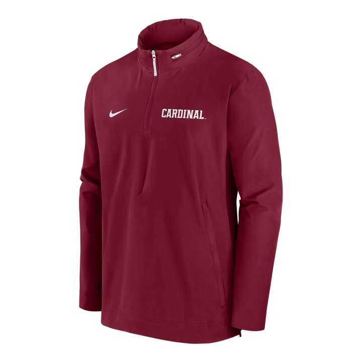 Nike Nike Stanford Cardinal Sideline Coach Men's Nike College 1/2 Zip Hooded Jacket