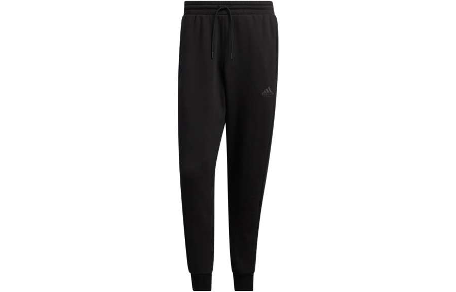 Adidas Adidas Knitted Sweatpants Men's Black Moderate Cuffed Pants