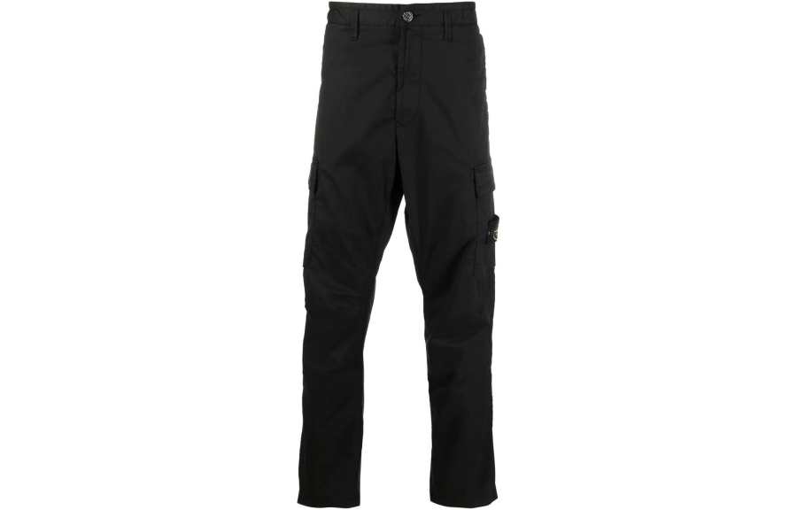 STONE ISLAND Compass-badge Tapered Cargo Trousers