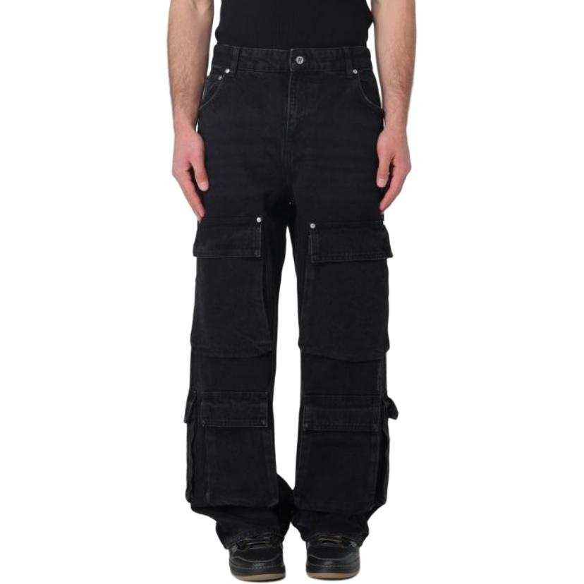 REPRESENT REPRESENT Jeans Men's Black Moderate Straight Fit Pants