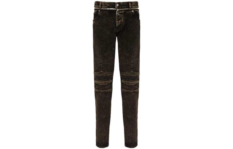 BALMAIN 【Previous Season】faded-denim straight-leg jeans