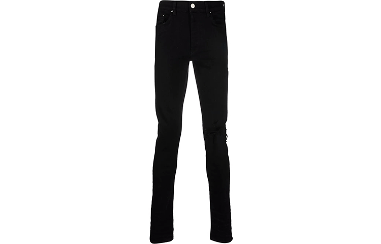 AMIRI Amiri distressed-finish slim-cut jeans