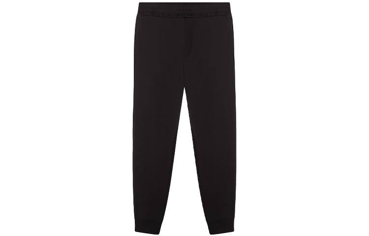 VERSACE VERSACE Knitted Sweatpants Men's Black Moderate Slim Fit Pants
