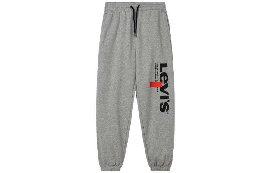 Levis Levis Knitted Sweatpants Unisex Gray Moderate Cuffed Pants