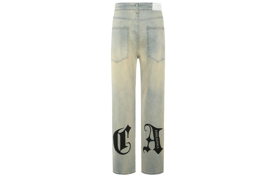 COOLALPACA Jeans Unisex Yellow Mud Denim