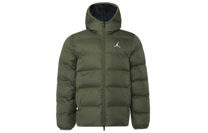 Jordan Jordan Brooklyn Puffer Jacket Men's Medium Olive Green/Black