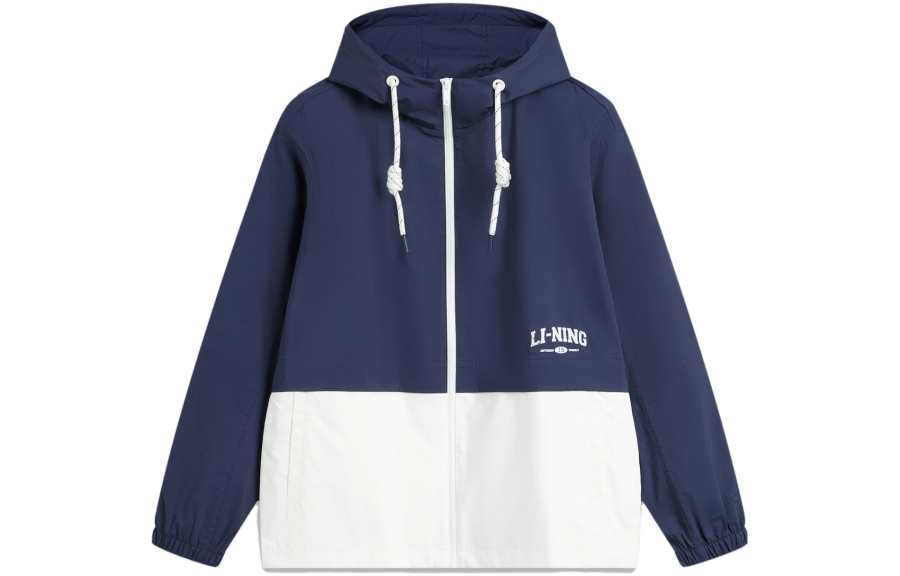 Li-Ning Li Ning Weekend Youth Sports Fashion Collection Trench Coat Men's Dark Ship Blue