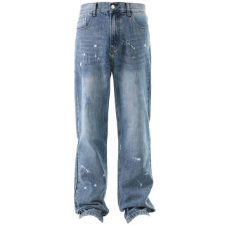 GNOMESHGH Jeans Unisex Moderate Straight Fit Pants