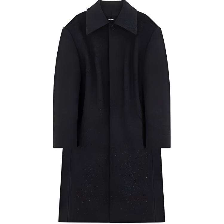 WE11DONE WE11DONE Trench Coats Men's Black Suit Collar Moderate