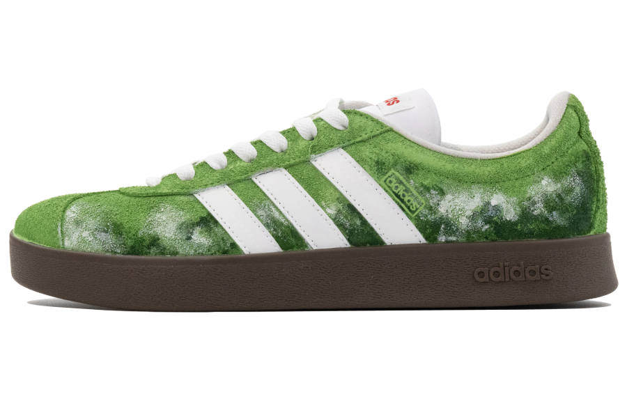 Adidas Adidas VL COURT 2.0 Slip Resistant Abrasion Resistant Low top Skateboard Shoes Unisex Green