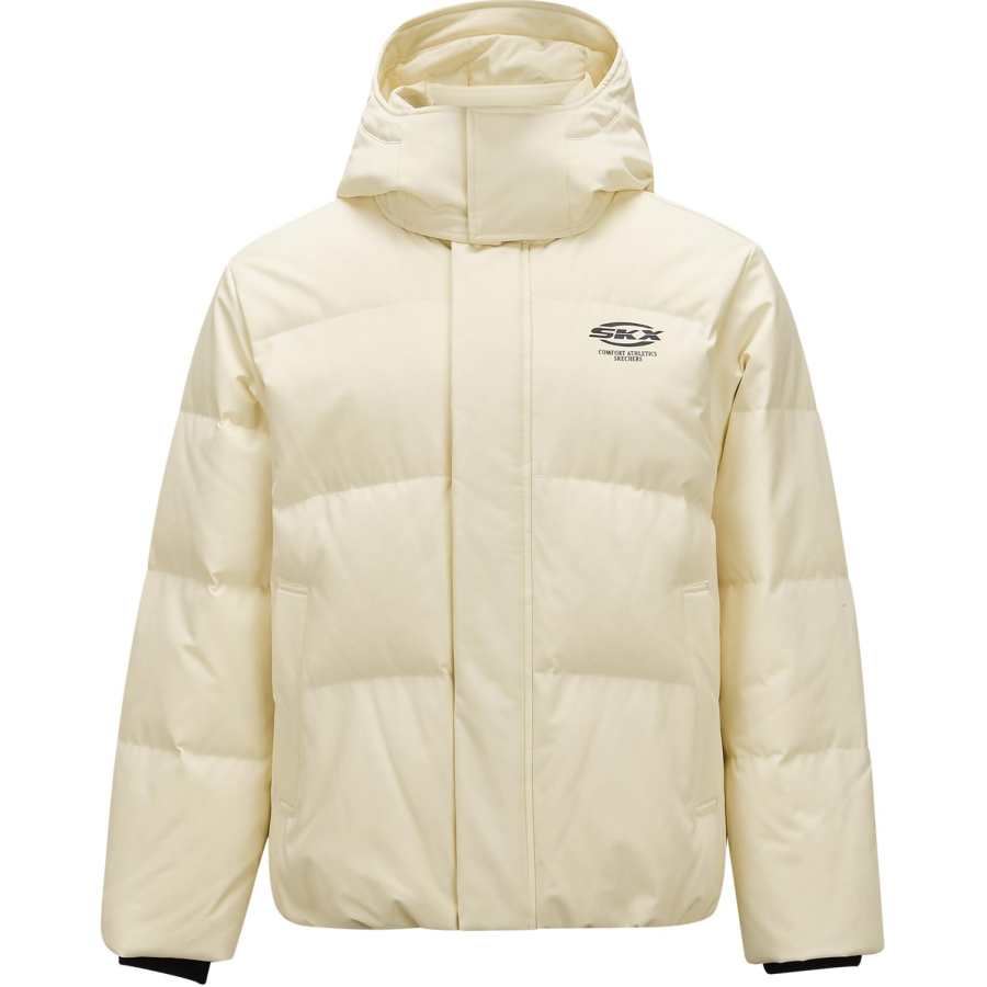 Skechers Skx Down Jacket Unisex Pearl Beige White