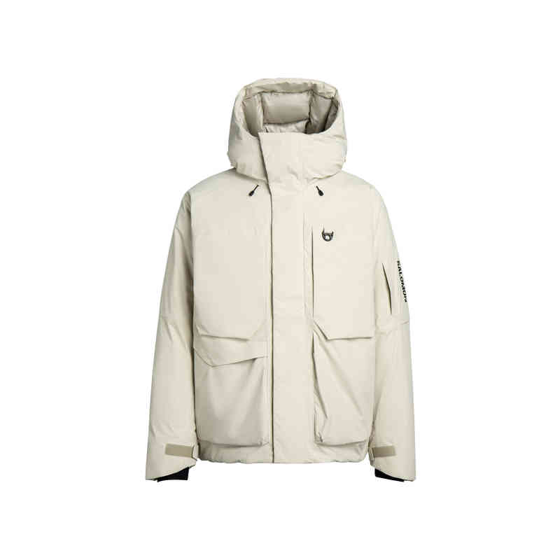SALOMON OUTLIFE FW24 Down Jacket Unisex Earth Gray